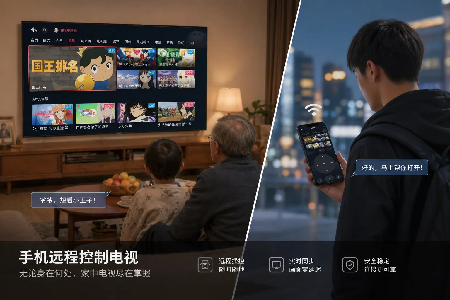 超控电视界面预览